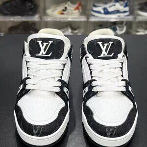 Louis Vuitton Monogram Black and White Sneakers